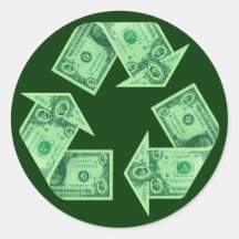 Recicle $ pegatina