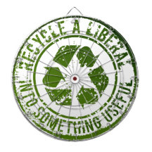 Recicle un tablero de dardo liberal