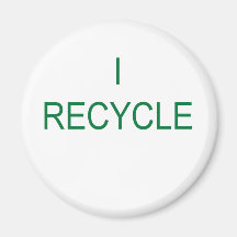 Recicle van verde iman de frigorífico
