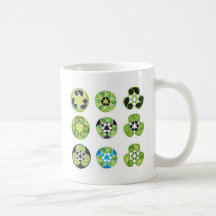 recicle van verde taza de café