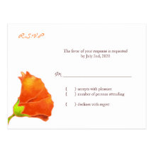 Recinto floral rojo descarado de RSVP que se casa  Tarjetas Postales