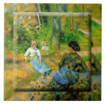 Reclinación de los campesinos (1881) tejas  cerámicas