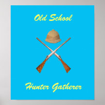 Recolector del cazador de la escuela vieja poster