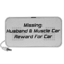 Recompensa que falta del coche del marido y del mú notebook altavoces