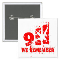Recordamos "911" 10mo botón del aniversario pins