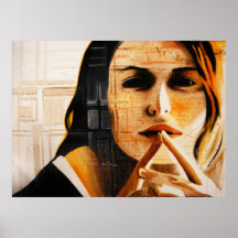 "Recordatorio la pintura del autor del silencio" Poster