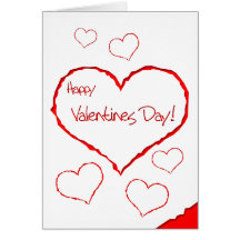 Recorte de la tarjeta del día de San Valentín