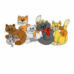 Recortes de la escultura de la foto de los gatos y esculturas fotograficas