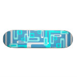 Rectángulos estilizados azules/blanco patin personalizado