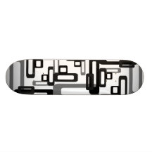 Rectángulos estilizados grises/negro tablas de skate