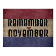 Recuerde en noviembre postal
