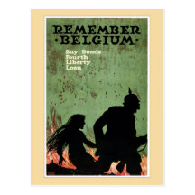 Recuerde la propaganda de Bélgica Postales