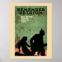 Recuerde la propaganda de Bélgica Impresiones