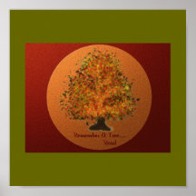 recuerde un árbol poster