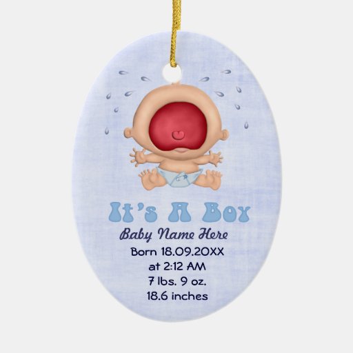 Recuerdo de la invitación del bebé que grita ornamentos de reyes