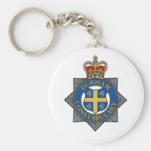 Recuerdo de la policía de Durham Llaveros Personalizados