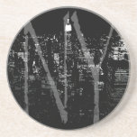 Recuerdo de New York City del práctico de costa de Posavasos Personalizados