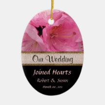 Recuerdo rosado del favor del boda del flor ornatos