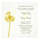 ¡Recuerdos amarillos! Invitación del boda