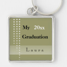 Recuerdos de encargo de la graduación llaveros personalizados