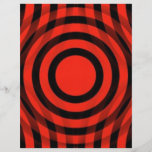 red_and_black_interlocking_concentric_circles tarjeta publicitaria