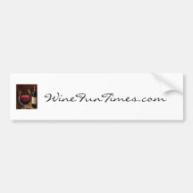 red_red_wine, WineFunTimes.com Etiqueta De Parachoque