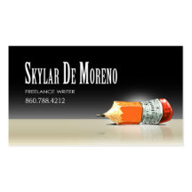 Redactor 5 del escritor free lance del TBA elegant Tarjetas De Visita