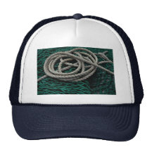 Redes y cuerda de pesca gorra