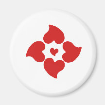 redheartpattern iman de nevera