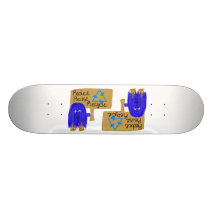 reduzca la reutilización reciclan el azul patinetas personalizadas