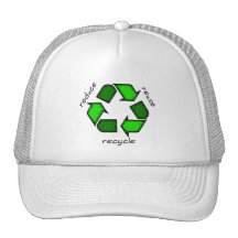 Reduzca la reutilización reciclan el casquillo gorro