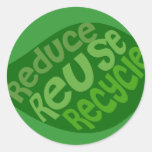 Reduzca la reutilización reciclan etiqueta