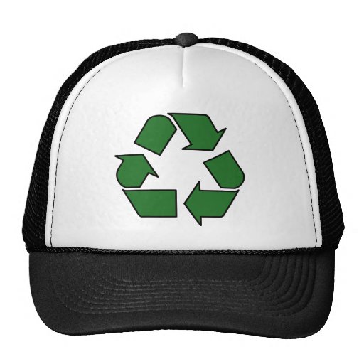 Reduzca la reutilización reciclan la flecha 3R del Gorra
