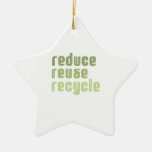 Reduzca la reutilización Recyle Ornaments Para Arbol De Navidad