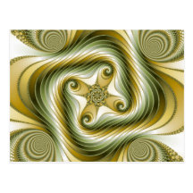 Reduzca la vuelta - arte del fractal tarjeta postal