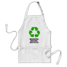 Reduzca, reutilice, recicle - la vida verde delantal