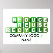 REDUZCA - REUTILIZACIÓN - RECICLAN POSTER