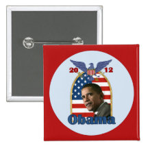 Reelección Barack Obama para 2012 Pin