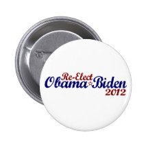 Reelija a Obama Biden 2012 Pin