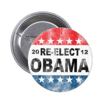 Reelija el botón de Barack Obama 2012 Pin