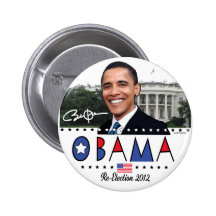 Reelija el engranaje de presidente Obama Election  Pin