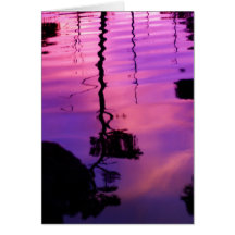 Reflejado en ciruelo felicitaciones