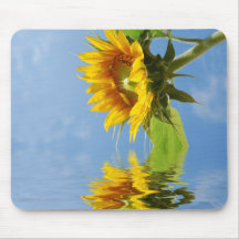 Reflexión del girasol de Mousepad Tapete De Raton