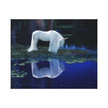 Reflexión del unicornio lona estirada galerías