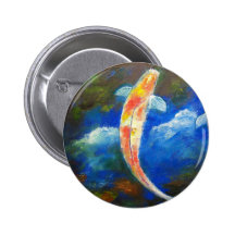 Reflexiones de la nube del estanque de peces de Ko Pins