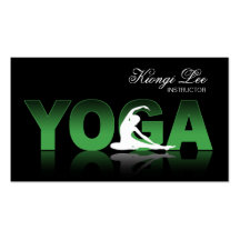 Reflexiones de la yoga, instructor de la yoga, cla tarjetas personales