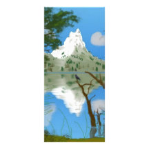 Reflexiones de las naturalezas diseño de tarjeta publicitaria