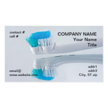 reflexiones del cepillo de dientes tarjetas de negocios