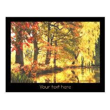 Reflexiones del otoño postales