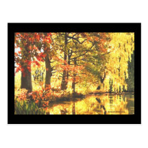 Reflexiones del otoño postales